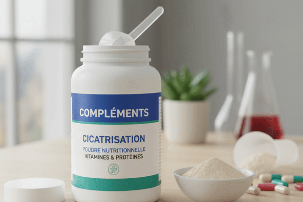 Complément nutritionnel enrichi en protéines, vitamines et zinc pour cicatrisation post-opératoire